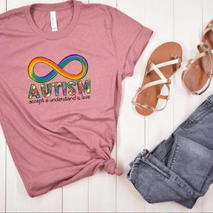 Autism Acceptance DTF Transfer, Accept Understand Love Iron-On Decal, Ready to Press, Autism Awareness DTF Print, Awareness Month Gift Dtf