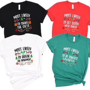 Most Likely To Christmas Bundle dtf, Most Likely To dtf, Funny Christmas dtf, Christmas Most Likely to dtf, Family Christmas dtf,