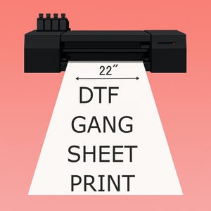 Custom Dtf Gang Sheet, DTF Transfers, Direct To Film Transfer, Personalized Heat Print, Bulk Dtf Sheet, Ready To Press