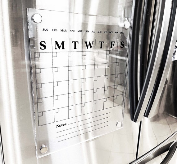 Fridge Calendar 11 X 13 Erasable Etsy