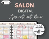 Salon Digital Appointment Book Hair Salon Digital Planner Hairstylist Schedule Planner Spa Calendar Digital Book Hair Stylist Appointment