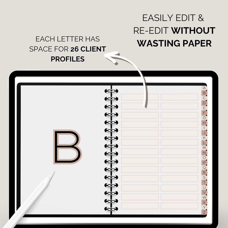 Digital Planner Hairstylist Client