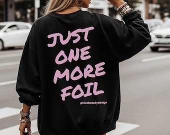 Sudadera personalizada para estilistas: Sudadera de cuello redondo para salón de belleza