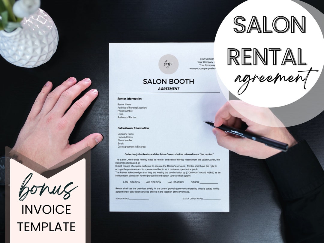 Salon Booth Rental Contract Chair Rental Agreement Beauty Salon Forms