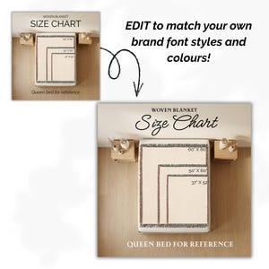 Fringe Blanket Template Woven Size Chart