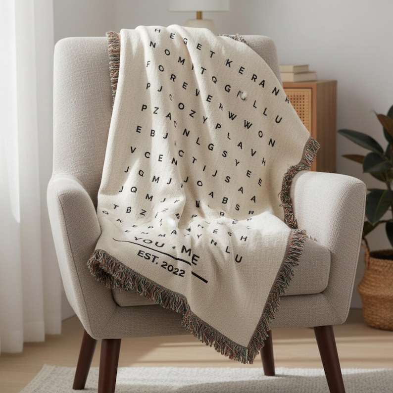 Personalized Puzzle Blanket Cozy Gift Idea