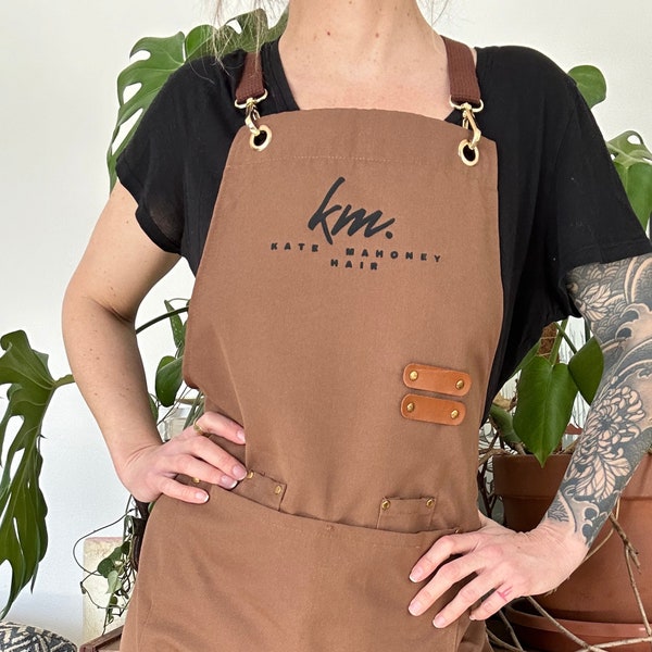 Hair Dresser Apron Hairstylist Personalized Apron Hair Stylist Gift Idea Cosmetology Grad Gift Custom Smock Hairdresser Apron Barber Gift