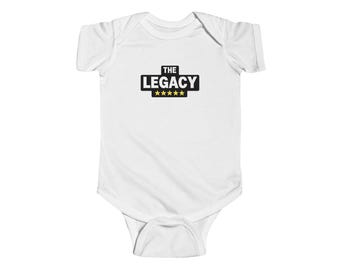 Der Leggins-Logo-Säuglingsstrampler | Baby Strampelanzug mit Stern-Emblem