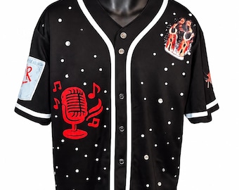 Personalisiertes Chris Brown x Usher Baseball Jersey | R&B Konzert Jersey | Bling Musik Jersey | One Stage Two Legends T-Shirt