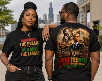 Juneteenth 2026 Commemorative T-Shirt | Obama Presidential Center Opening | Honoring Martin’s Dream Building Obama’s Legacy | Chicago Histor