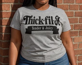 Thick & Juicy Graphic Tee | Bold Statement, Curvy Confidence Streetwear Shirt