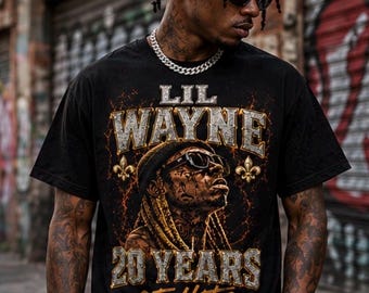 Lil Wayne Inspired 20 Years of Hits Shirt | Carter Era Tee | Hip Hop Vintage Rap T-Shirt | Streetwear Graphic Tee