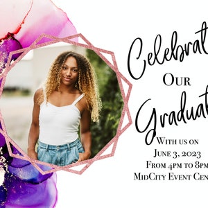 Senior graduation digital photoshop download template