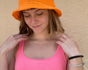 Crocheted Bucket Hat - Etsy