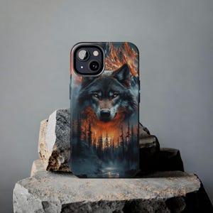 Wolf Art Tough Phone Cases, Vivid Nature Design, Stylish Protection, Gift for Wildlife Lovers, Outdoors Enthusiasts, Birthday Gift
