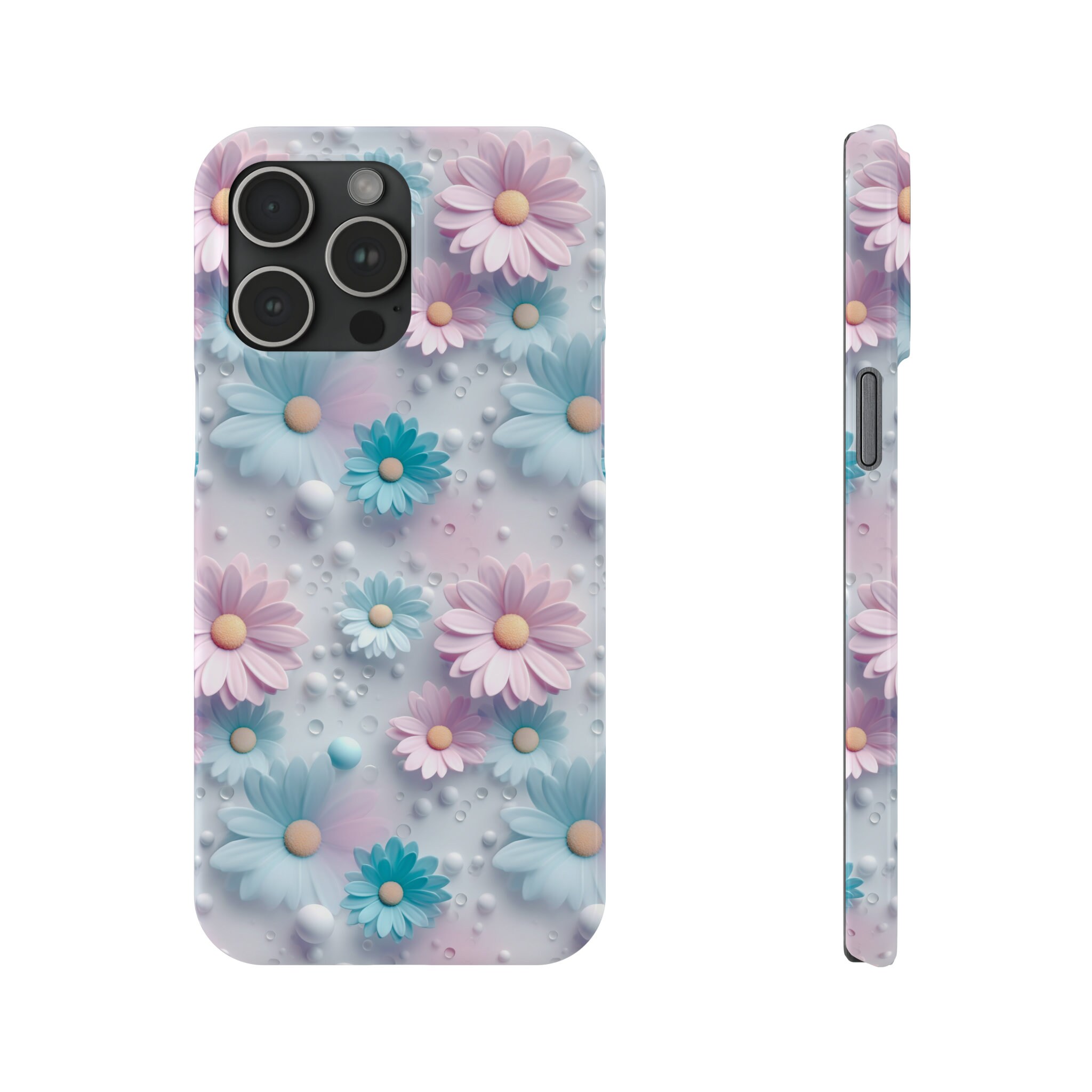 3D Dreamy Daisy Design Sleek Elegance Wirelesscharging Compatible