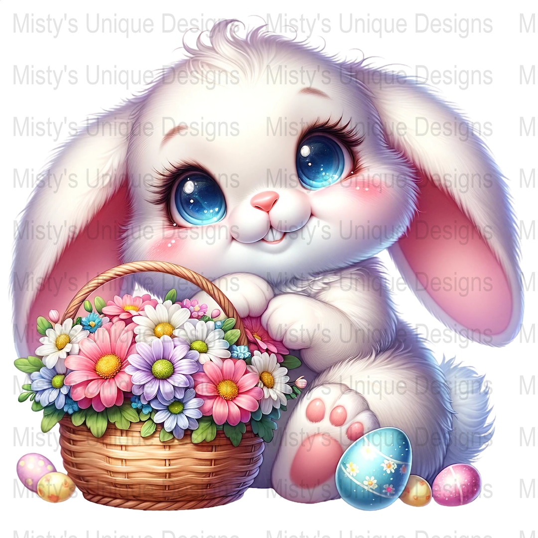Lovely Easter Basket of Flowers Lovely Easter Basket of Flowers