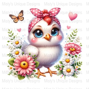 Cute Baby Chick Clipart, Digital Download PNG, Adorable Animal Illustration, Instant Download, Nursery Decor, Spring Artwork