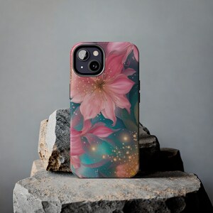 Pastel Floral Pattern Design Tough Phone Case compatible with a large variety of iPhone models, Phone Case, Gift