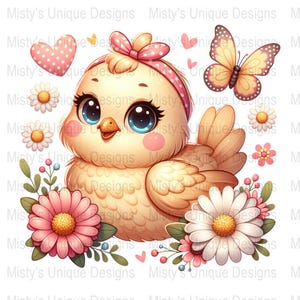 Cute Chick Clipart PNG, Baby Bird Digital Download, Nursery Wall Art, Springtime Illustration, Adorable Kids Room Decor, Instant Download