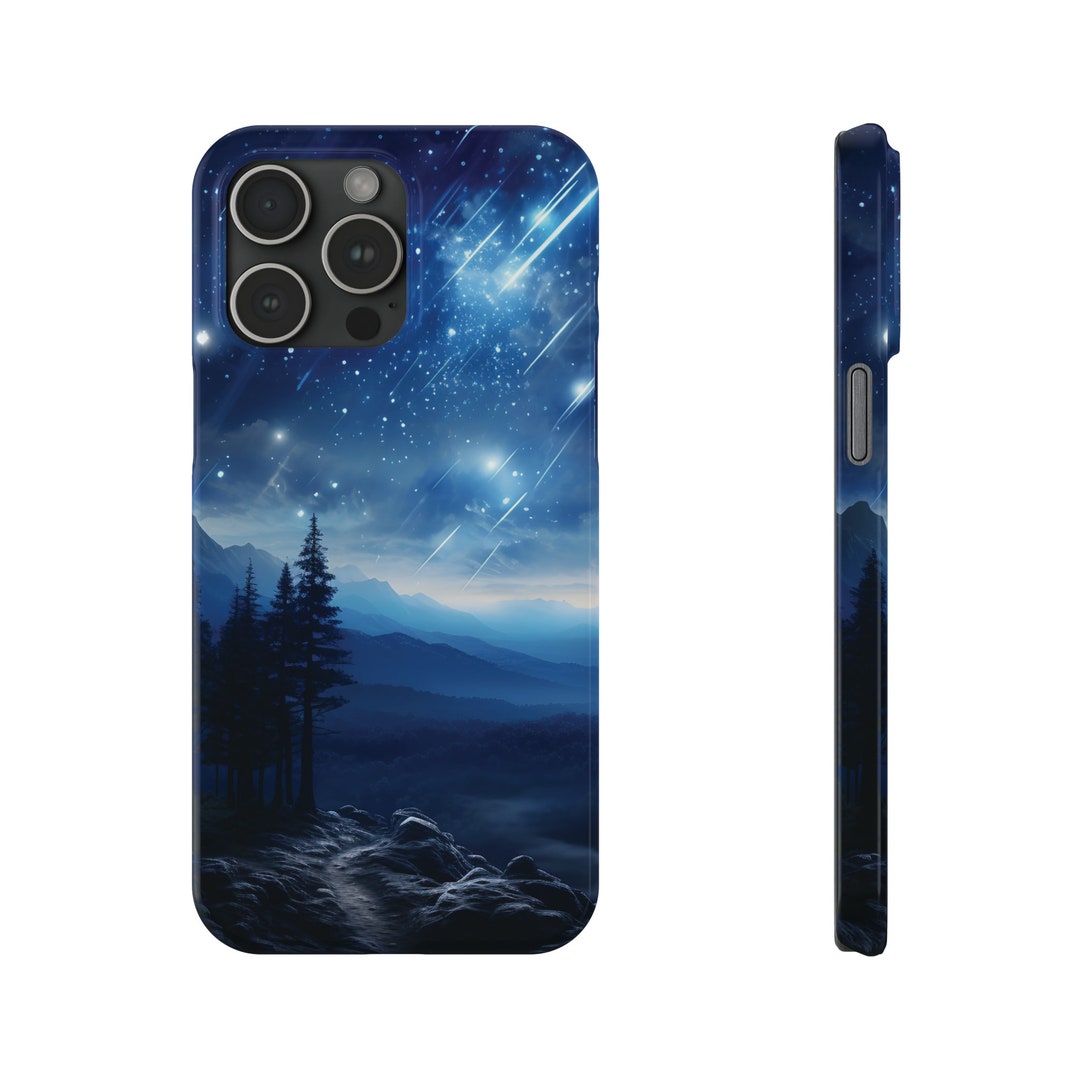 Starry Night Sky Scene Wirelesscharging Compatible Phone Case Slim