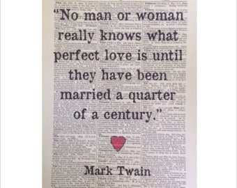 Mark Twain Wedding Quote Etsy