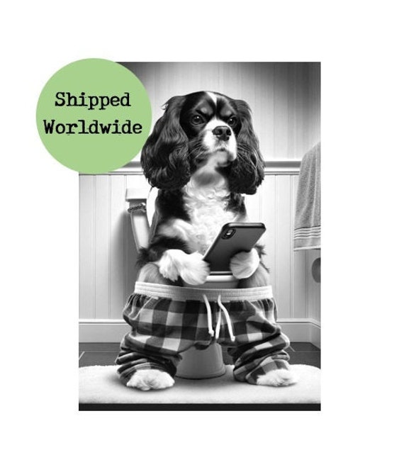 Cavalier King Charles Spaniel Clock - Tri Cavalier King Charles Spaniel Clock - Tri