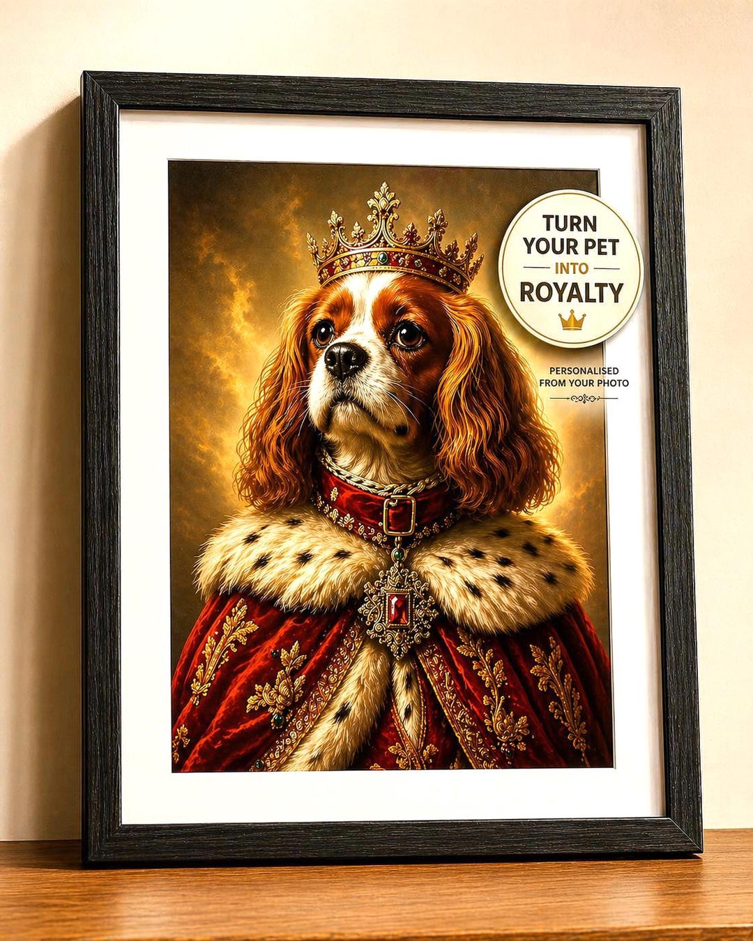 Custom Renaissance Pet Portrait: Regal King or Queen Dog & Cat Art - Etsy