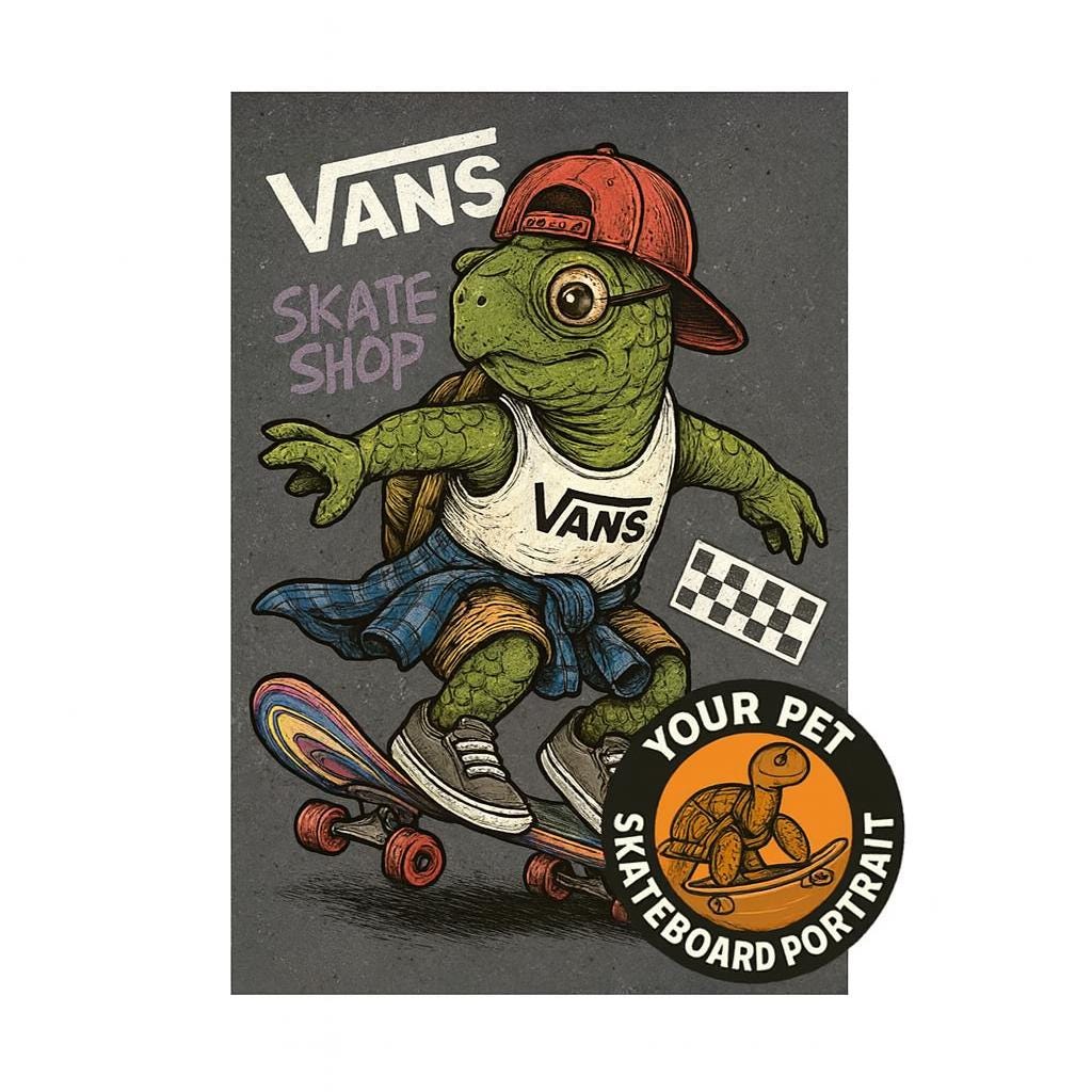 YESGOODMARKET VANS47cm アートスケートボード カスタムペットスケートボードアートプリント、ストリートウェア