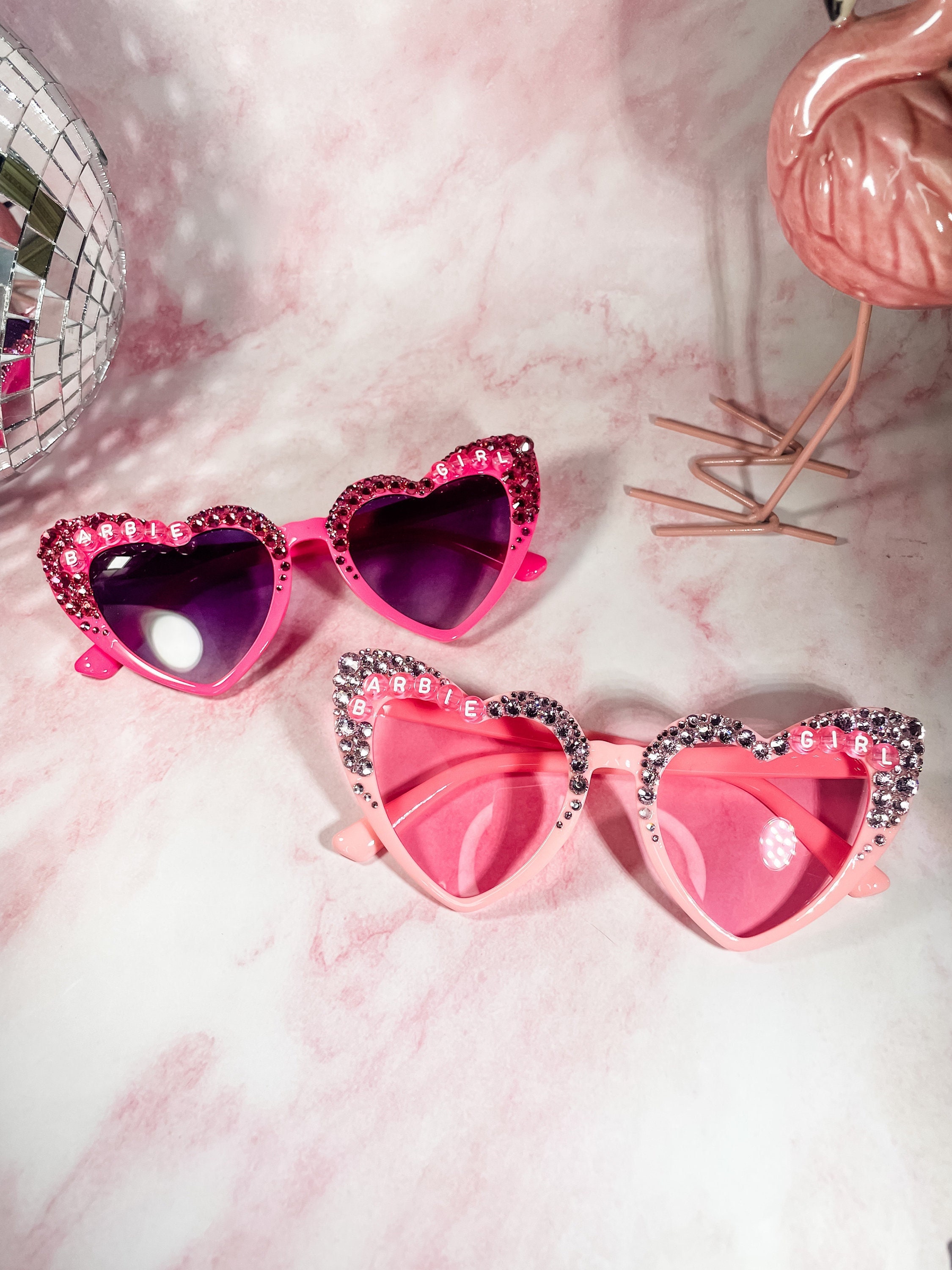  Springcmy Kids Girl Heart Shaped Sunglasses Anti-UV Vintage  Baby Party Beach Photography Eyewear : Clothing, Shoes & Jewelry