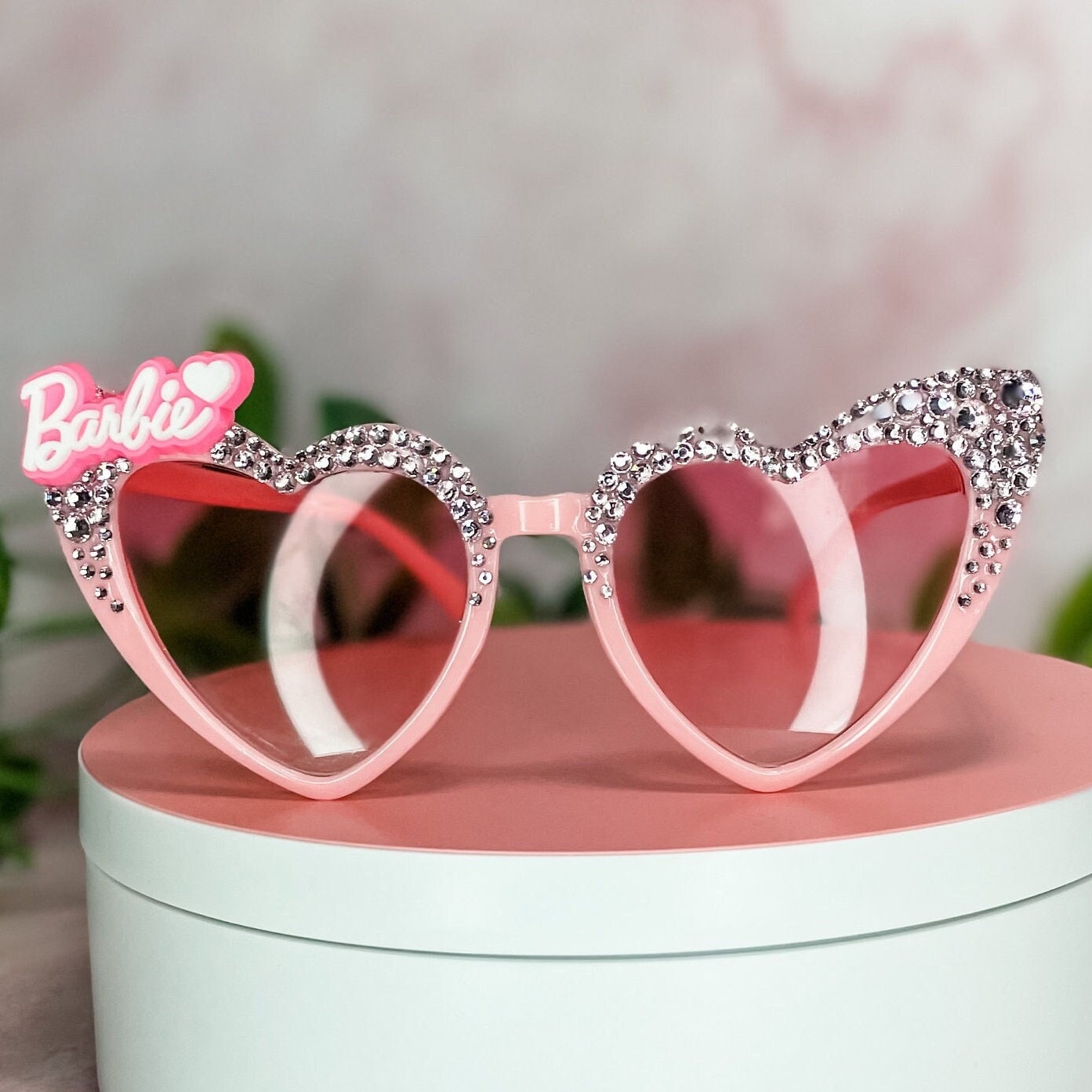 The Sweetheart Sunnies Doll Heart Rhinestone Sunglasses Etsy