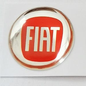 Fiat 3D GEL Car Key replacement emblems (set of 2) various designs available