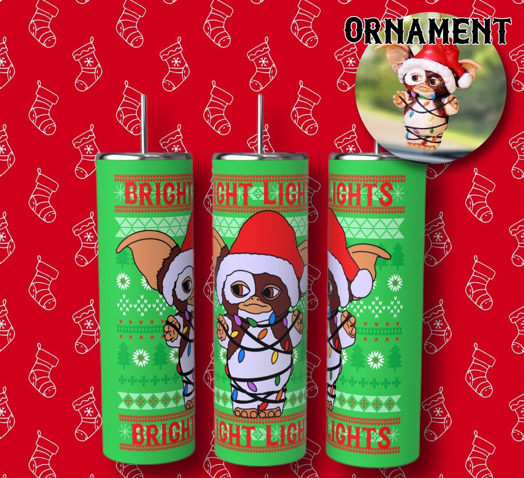 Gizmo Bright Lights Christmas 20oz Tumbler Wity Bonus - Etsy
