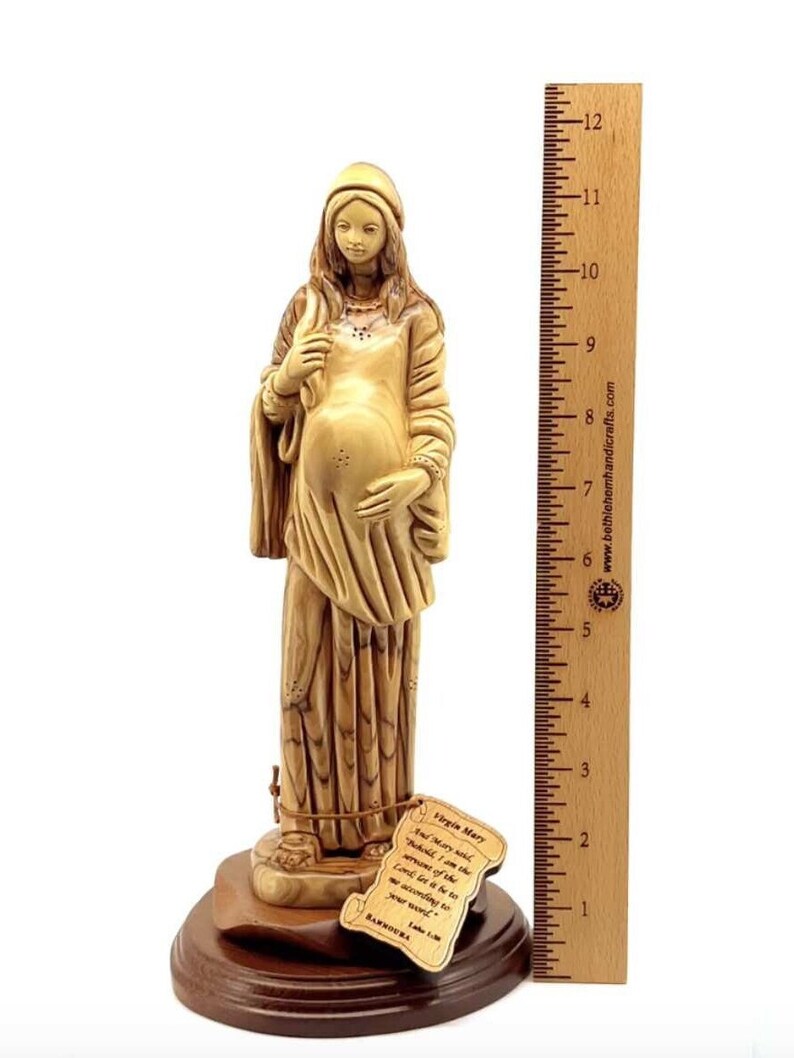 Our Lady of Hope, Virgin Mary Pregnant Statue 11.8, Dulce Espera