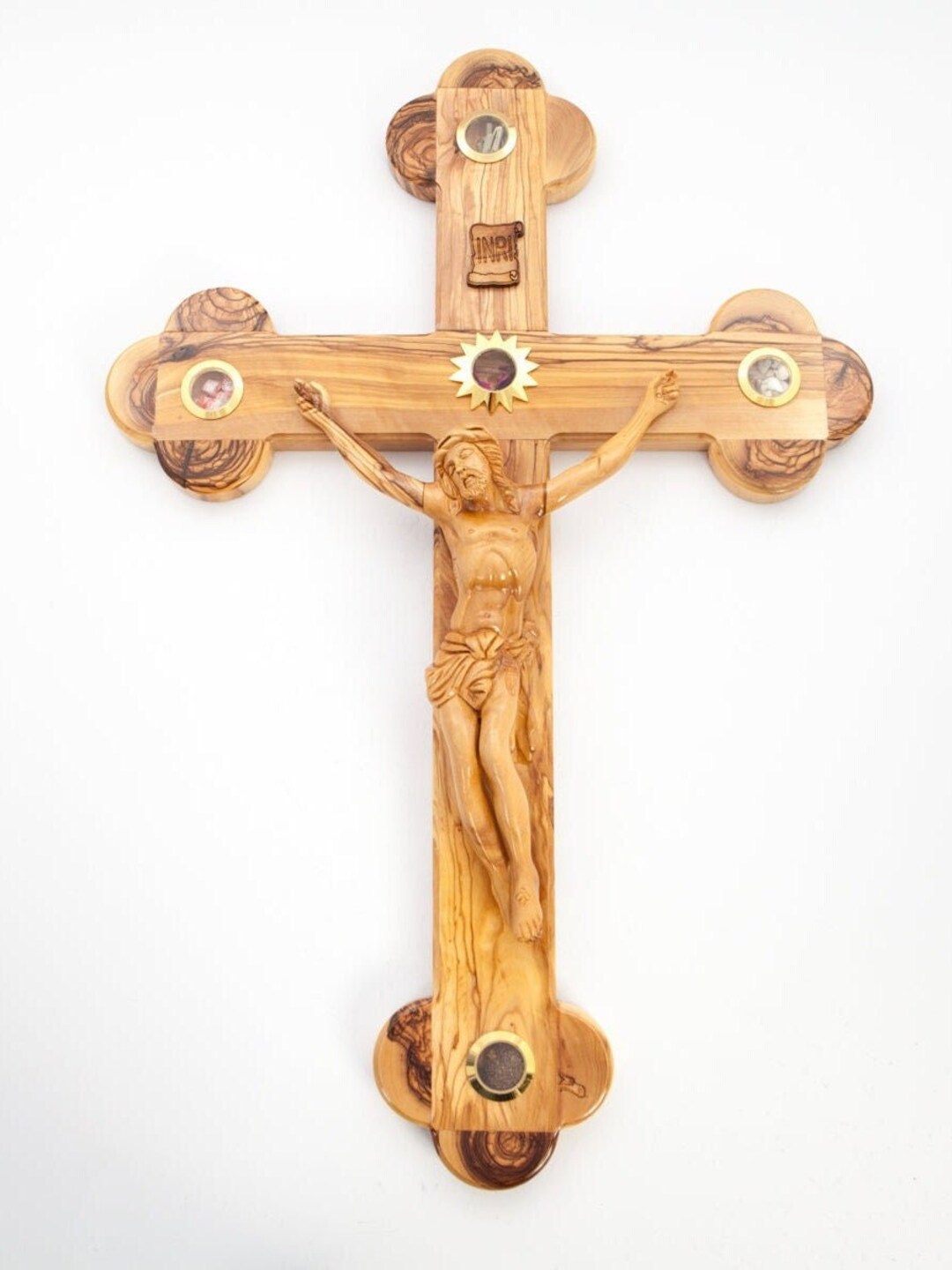 Crucifix Large Wood Cross Wall Hanging Catholic Home Decor Etsy