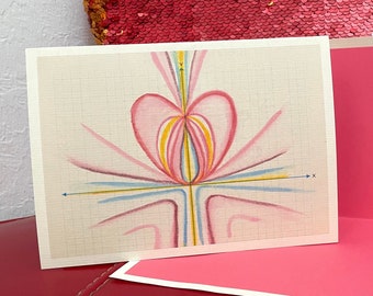 Valentines / anniversary love card for math lovers [nerd, geek, math, physics, science)