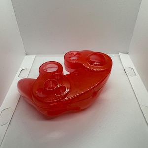 Nintendo Gamecube case, transparent red