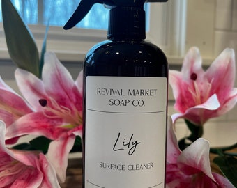 Spring Surface Cleaner | Floral Scented All Purpose Cleaner | Counter Spray | Countertop Cleaner | All Natural, Plant Based Surface Cleanser