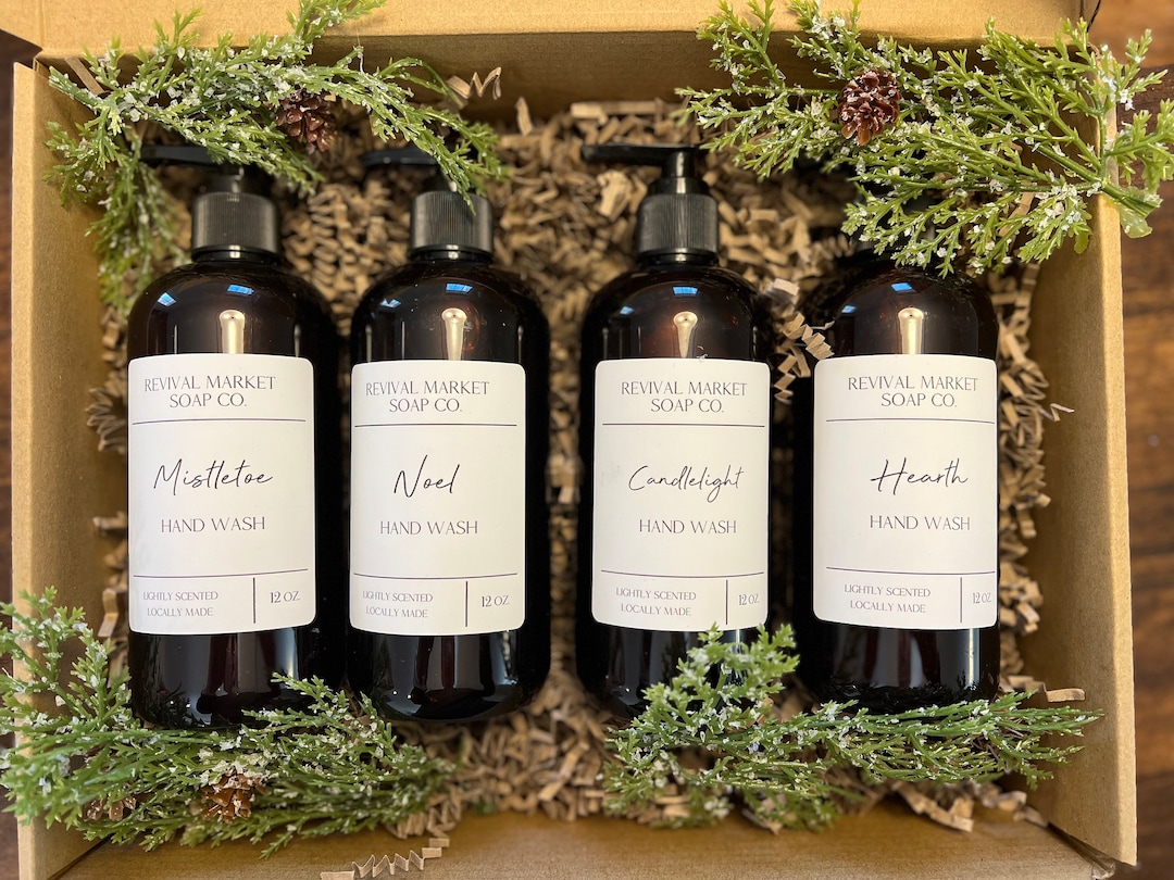 Christmas Hand Wash Gift Set. Christmas Hand Soap. Holiday Hand Soap