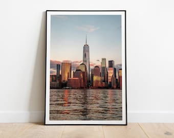 Foto del One World Trade Center, Torre de la Libertad, Arte de la ciudad de Nueva York, Impresión de la ciudad de Nueva York, Arte de la pared de Nueva York, Fotografía de la calle de viajes