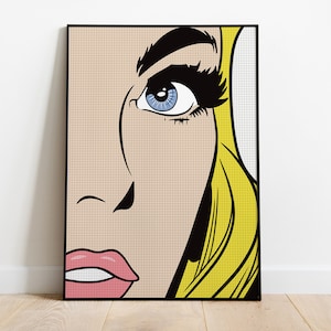 Retro Comic Style Pop Art, Pop Art Print, Comic Art Print