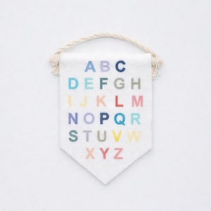 Miniatur Puppenhaus Dekor Bilder - ABC - Montessori Stil Wandkunst - Maßstab 1:12