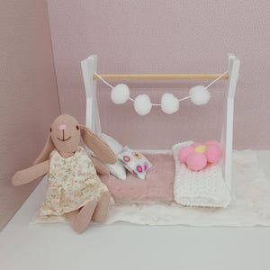 Miniatuur Tipi X Tentbed - Beddengoed voor poppenhuis - schaal 1:12