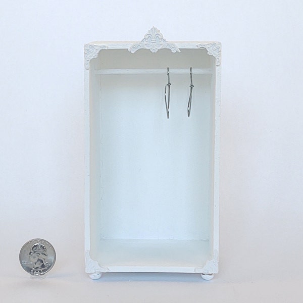 Miniature Wardrobe - Miniature Closet - Dollhouse Furniture Bedroom - Miniature Furniture Bedroom - Clothes Rack - Doll Closet - 1:12 scale