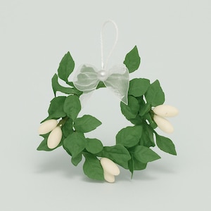 Farmhouse Wall Art Decor Wreath - 1:12 scale