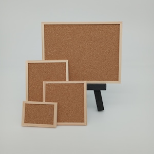 Miniature Dollhouse Cork Board - Wall Decor - Mini Message Bulletin Board - 1:12 Scale