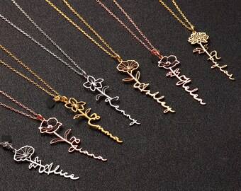 Real Gold Name Necklace - Etsy UK