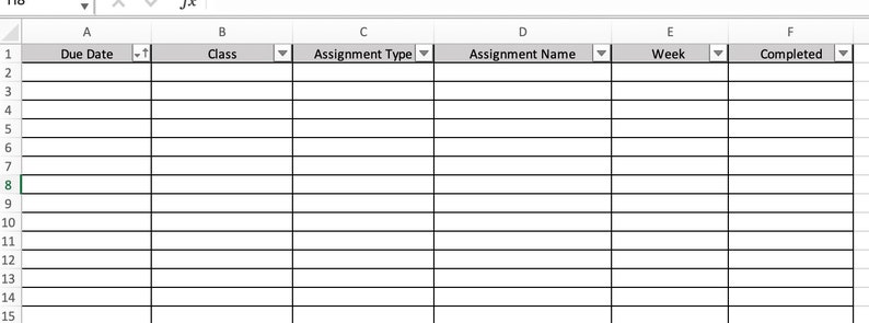 college assignment tracker