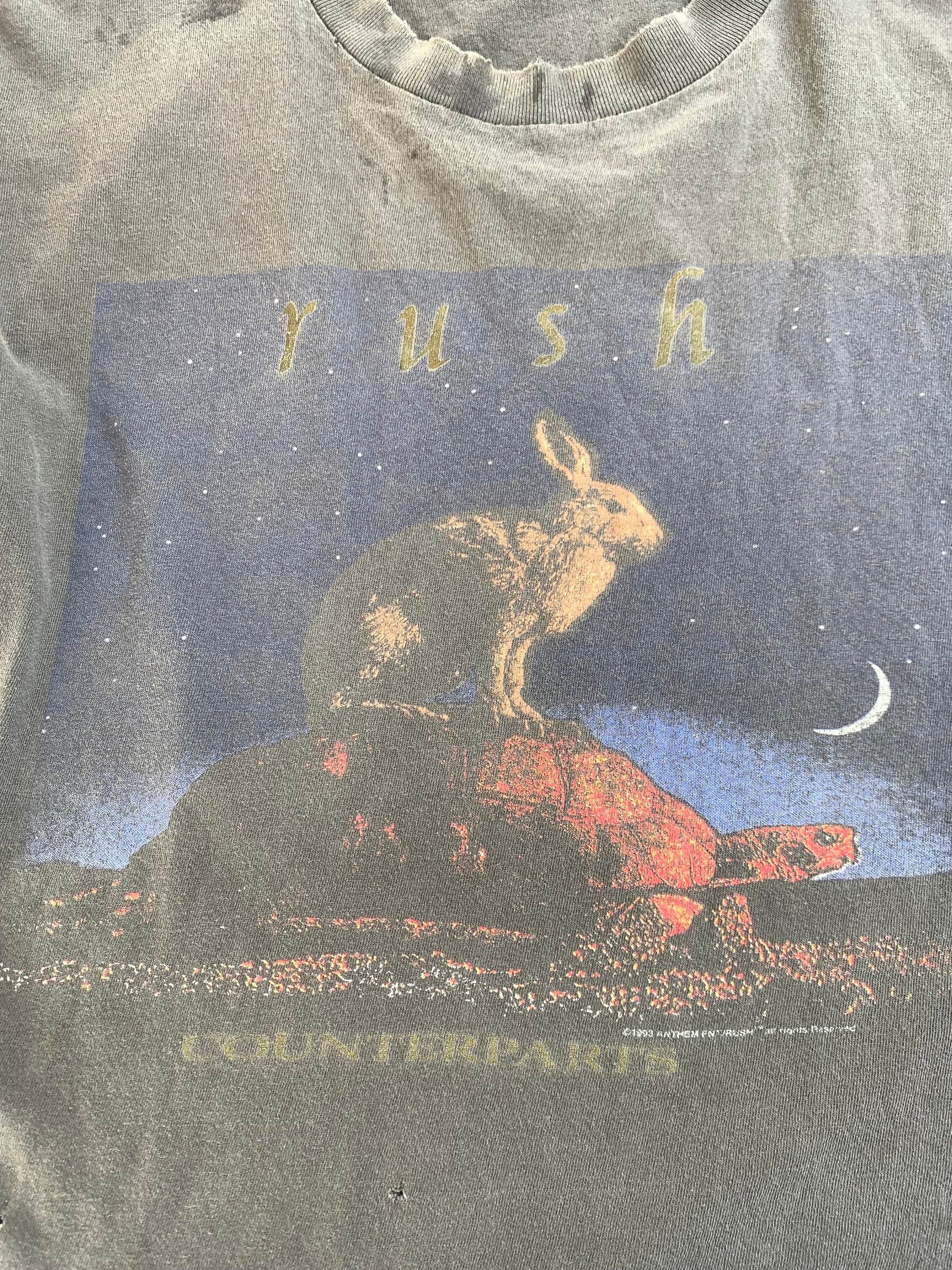 Vintage 90s Rush Counterparts 1993 Band Distressed T Shirt Vintage 90s Rush Counterparts 1993 Band Distressed T Shirt