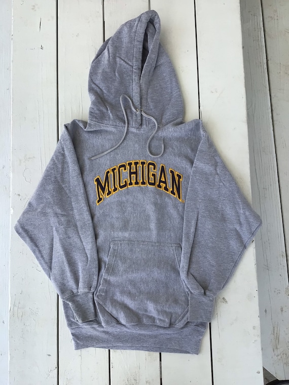 Vintage 90s Michigan Steve Barrys Embroidered Hoodie Size XS Etsy